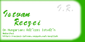 istvan reczei business card